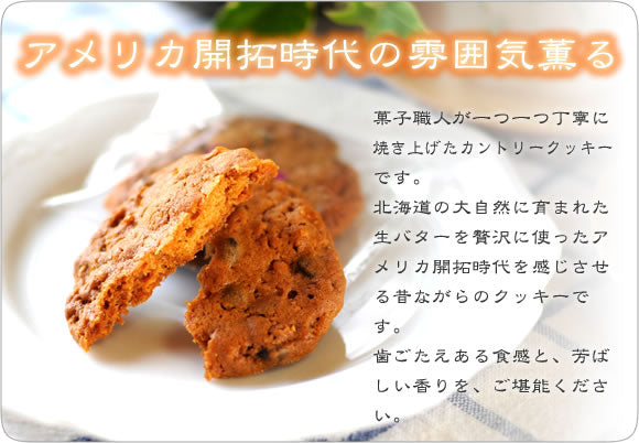 アメリカ開拓時代の雰囲気薫る《カントリークッキー》 [焼き菓子][スイーツ]